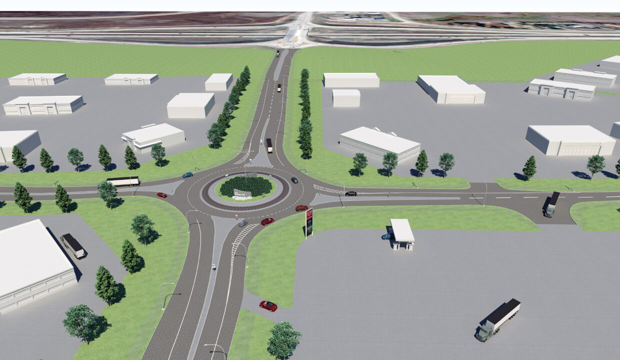 PBX - 2 lane roundabout